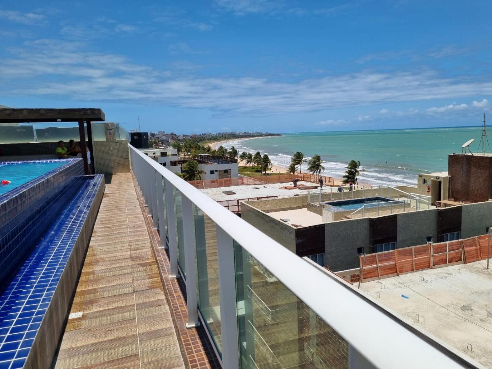 Confortavel Flat Com Piscina De Borda Infinita Na Cobertura Cabedelo Extérieur photo